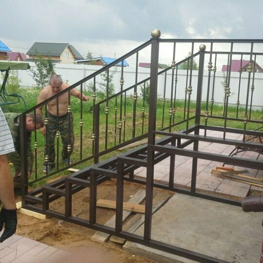 крыльцо металлокаркас крыльца